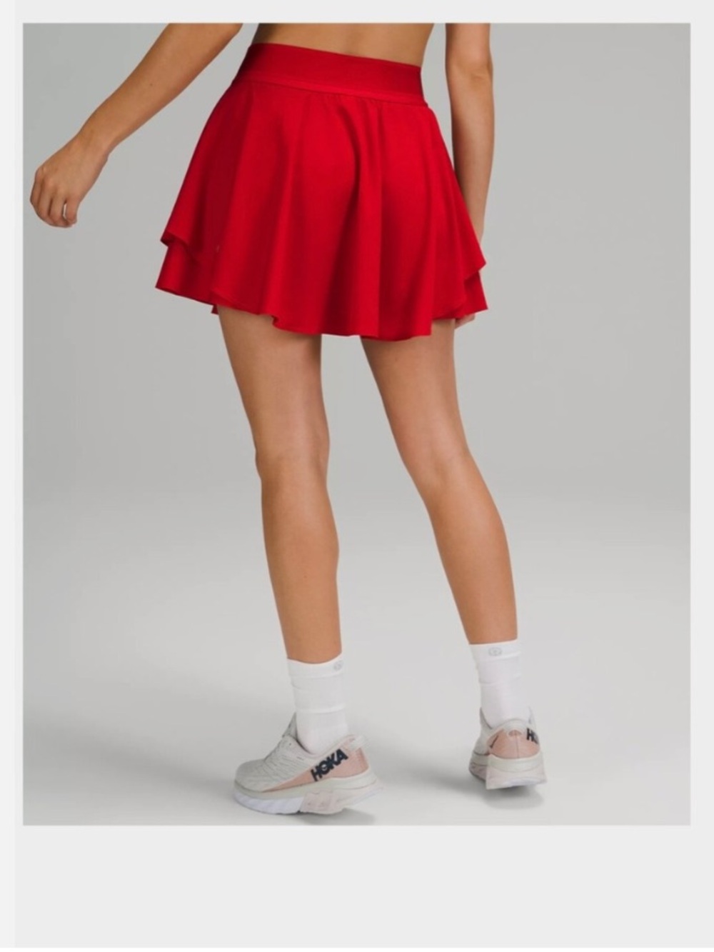 lululemon athletica Red Tennis Skirt with Layered Flare